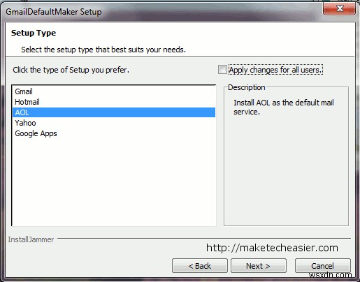 MakeTechEasier에 문의:Windows에서 AOL ​​메일을 기본 이메일 처리기로 설정하는 방법