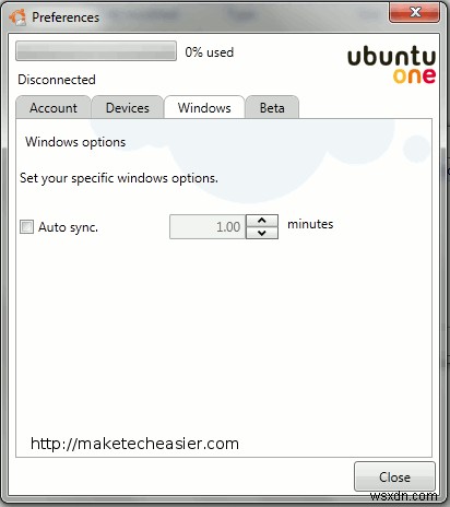 Ubuntu One for Windows 공개 베타에 대한 간략한 살펴보기