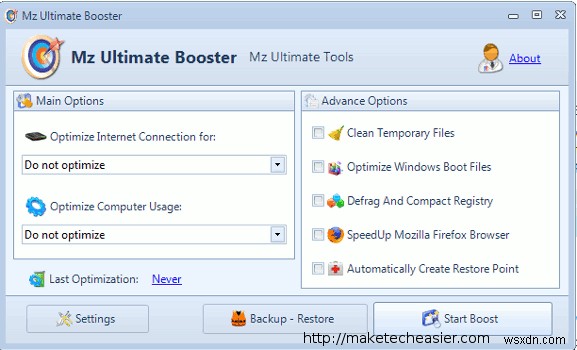 Mz 7 Optimizer로 Windows 성능 향상