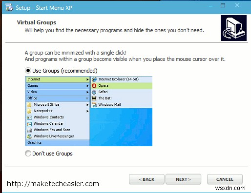 StartMenuXP는 시작 메뉴를 XP 스타일로 복원합니다. [Windows]
