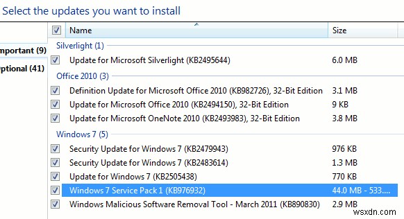 Windows 7 서비스 팩 1에 대해 알아야 할 사항