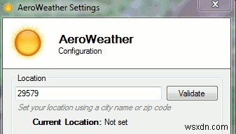 Windows 7용 AeroWeather로 날씨 변화 알림 받기