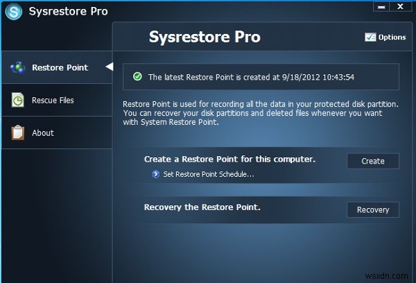 SysRestore Pro 리뷰 + 경품(콘테스트 종료)