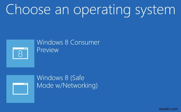 Windows 8 부팅 메뉴에 안전 모드를 추가하는 방법