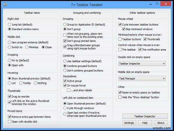 Windows 8 작업 표시줄 조정 및 사용자 지정 방법