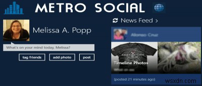 Metro Social을 사용하여 Windows 8에서 더 나은 Facebook 경험을 얻는 방법
