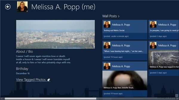 Metro Social을 사용하여 Windows 8에서 더 나은 Facebook 경험을 얻는 방법