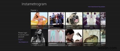 Instametrogram을 사용하여 Windows 8에서 보고, 댓글 달고, 지리적 태그가 지정된 Instagram 사진 가져오기