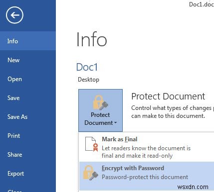 Microsoft Word 2013에서 문서를 보호하는 3가지 방법