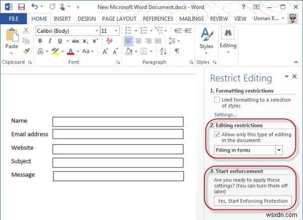 Microsoft Word 2013에서 문서를 보호하는 3가지 방법