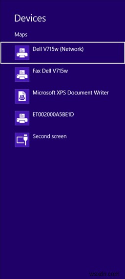 Windows 8의 앱에서 인쇄하는 방법