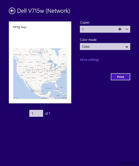 Windows 8의 앱에서 인쇄하는 방법