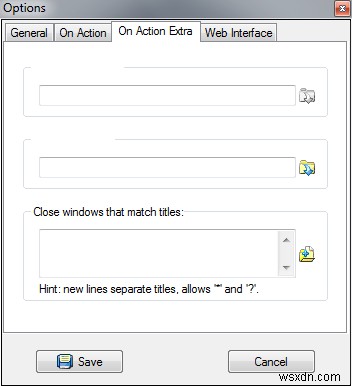 Shutter:Windows PC의 다양한 종료 이벤트 자동화