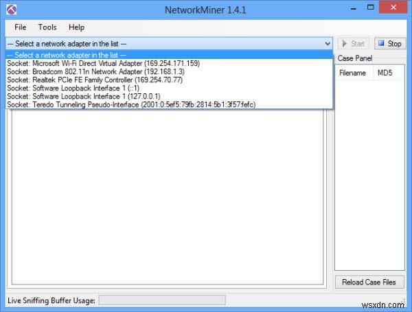 NetworkMiner를 사용하여 네트워크 트래픽을 캡처하고 분석하는 방법