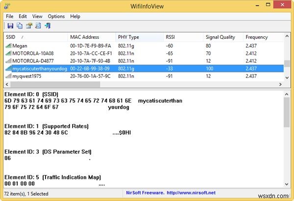 주변 Wi-Fi 네트워크에 대한 자세한 정보 얻기