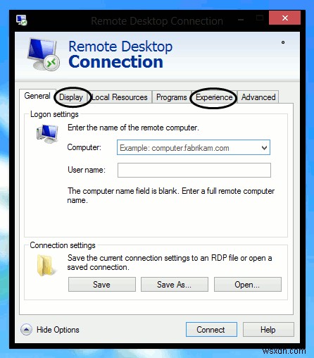Windows 8에서 원격 데스크톱 연결 속도 향상