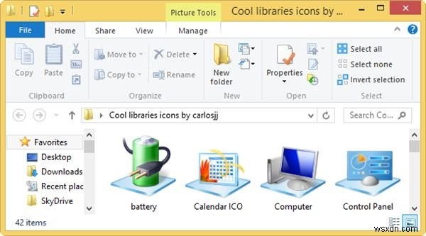 WinAero Librarian으로 Windows 라이브러리 관리