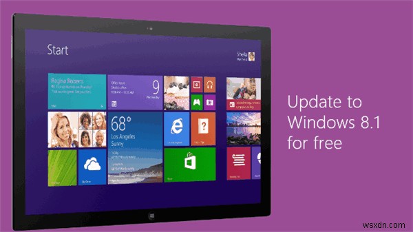 모든 Windows OS용 Windows 8.1로 업그레이드