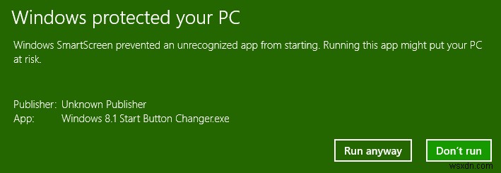 Windows 8.1에서 새 시작 버튼 변경