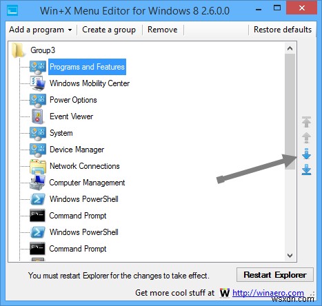 Windows 8에서 Win + X 메뉴를 쉽게 편집하여 생산성을 높이십시오.