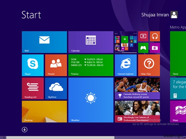 Windows 8.1 시작 화면을 사용자 정의하기 위한 5가지 팁