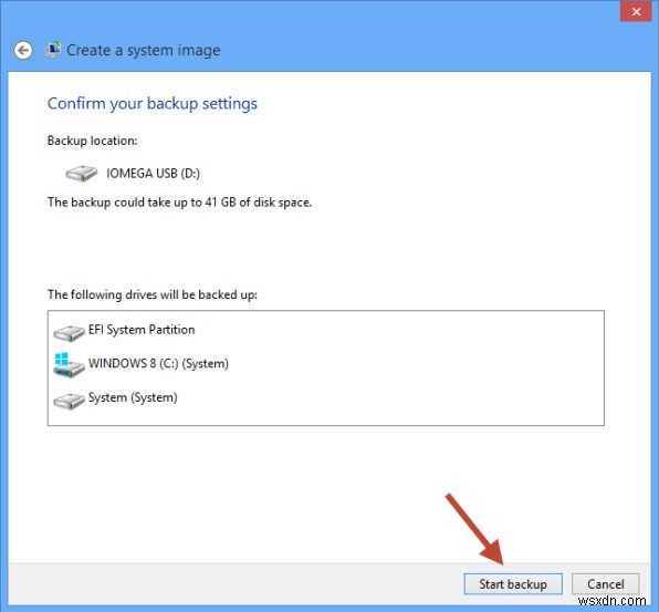 Windows 8/8.1에서 시스템 이미지를 만드는 방법
