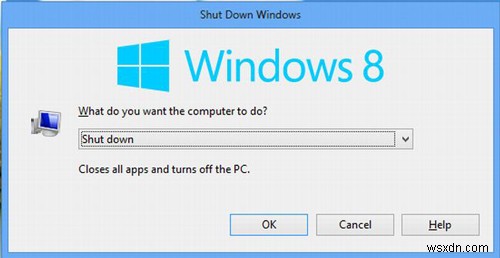 Windows 8.1을 종료하는 6가지 유용한 방법