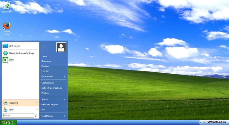 Windows 8을 Windows XP처럼 보이게 하는 방법