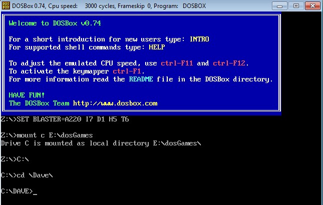 Windows에서 오래된 DOS 게임을 설치하고 실행하는 방법