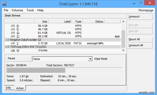 DiskCryptor를 사용하여 Windows에서 파티션을 암호화하는 방법