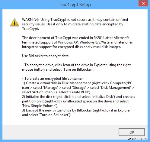 데이터를 보호하기 위한 5가지 최고의 TrueCrypt 대안