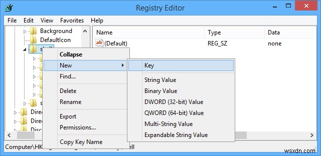 Windows에서 컨텍스트 메뉴를 마우스 오른쪽 버튼으로 클릭하기 위해 여기에 Open Powershell 옵션을 추가하는 방법