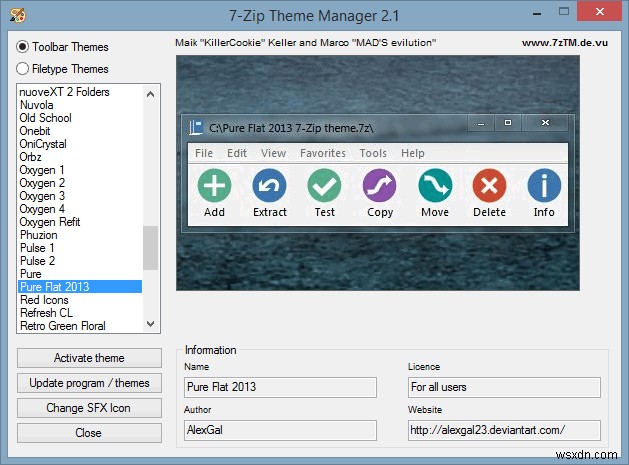 완벽한 시각적 개선을 위한 간편한 WinRAR 및 7-Zip 테마