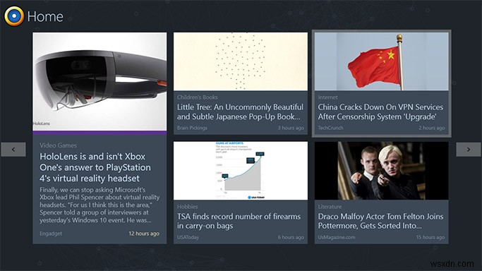 Windows 8용 유용한 News Aggregator 앱 7개