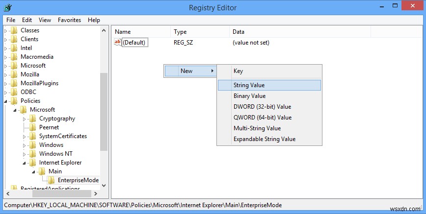 Internet Explorer 11에서 엔터프라이즈 모드를 활성화하는 방법
