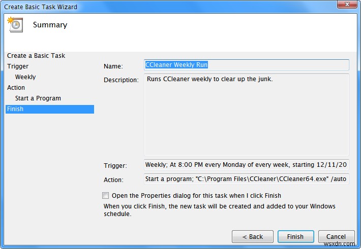 Windows 작업 스케줄러를 사용하여 CCleaner가 자동으로 실행되도록 예약하는 방법