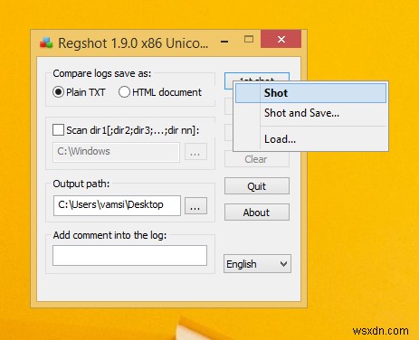 Regshot으로 Windows 레지스트리 변경 사항을 쉽게 모니터링