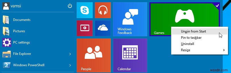 Windows 10 시작 메뉴를 사용자 지정하는 4가지 간단한 방법