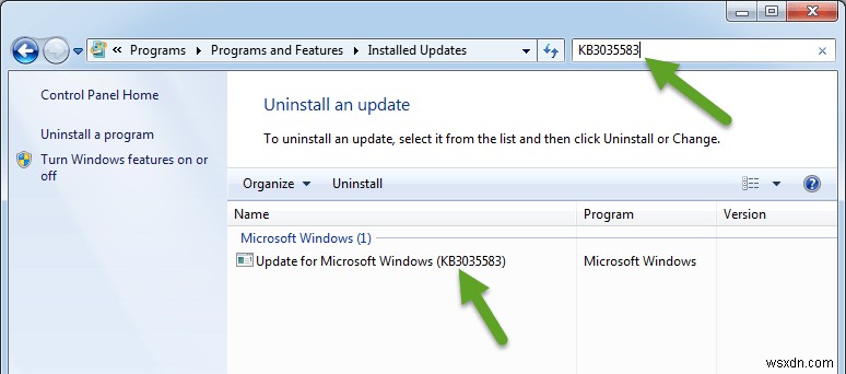 Windows에서 Get Windows 10 아이콘을 제거하는 방법