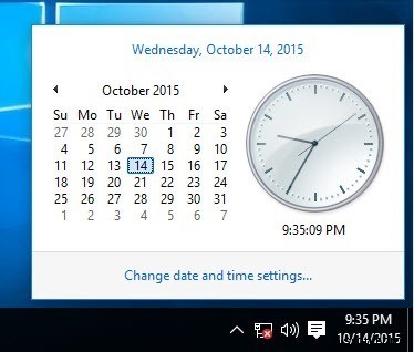 Windows 10에서 이전 시계를 복원하는 방법