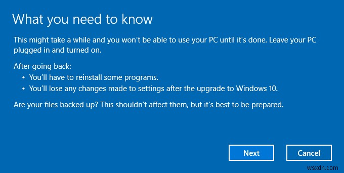 Windows 10에서 이전 버전의 Windows로 다운그레이드하는 방법