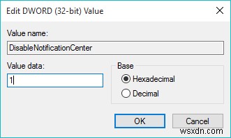 Windows 10에서 관리 센터를 비활성화하는 방법