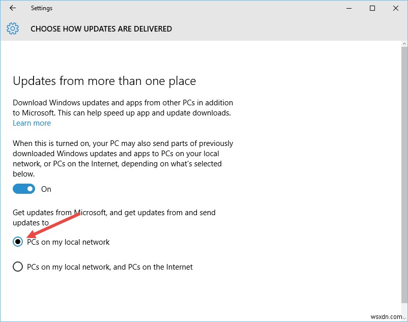Windows 10에서 Windows 업데이트 전달 최적화를 비활성화하는 방법