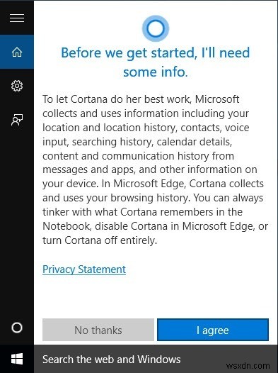 Windows 10에서 Cortana를 활성화하고 설정하는 방법