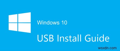 부팅 가능한 Windows 10 USB 디스크를 만드는 방법