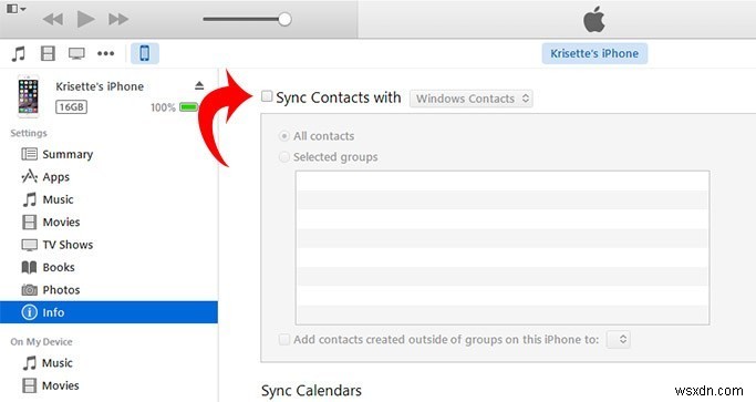 Windows 8에서 iPhone 연락처를 CSV 파일로 내보내는 방법