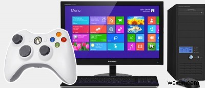 Xbox 360 컨트롤러로 Windows 바탕 화면 제어