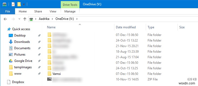 Windows 10에서 OneDrive를 네트워크 드라이브로 매핑