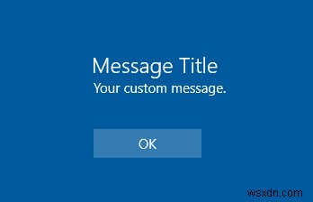 Windows 10 로그인 화면에 사용자 정의 메시지를 표시하는 방법