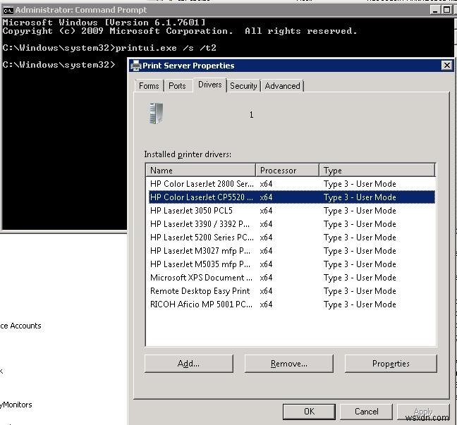 수정:Windows에서 프린터 오류 0x00000057에 연결할 수 없음